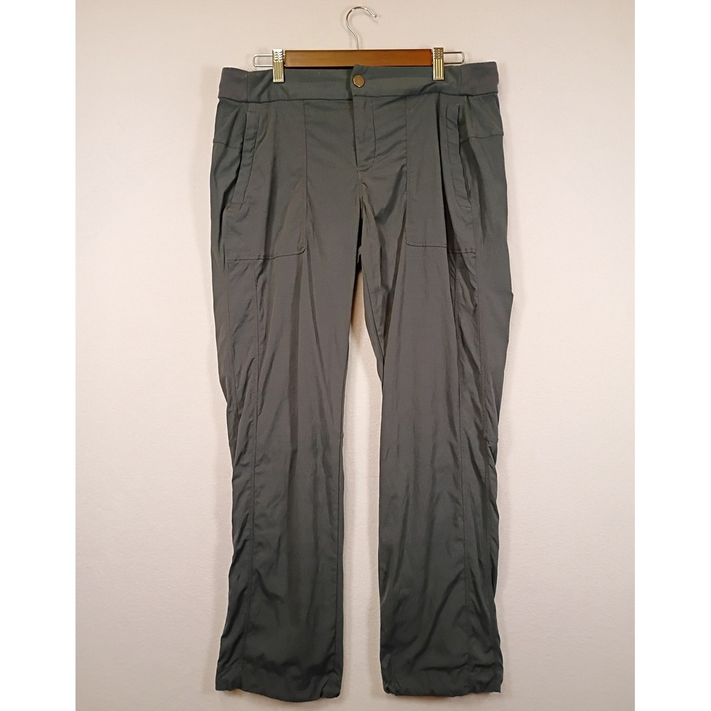 Gorpcore Athleta Women 12P Gray Trekkie Hiking Travel Stretch Pants